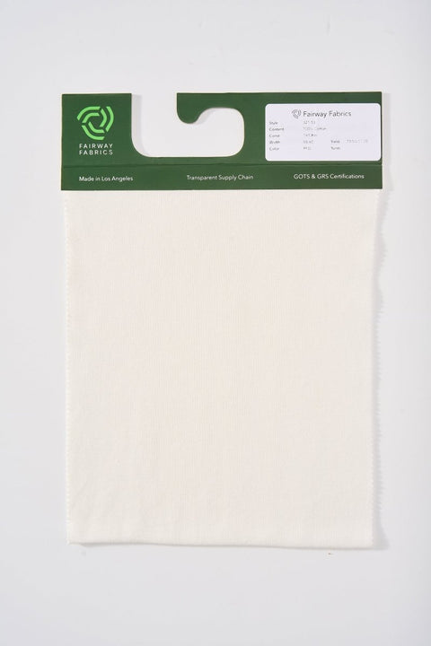 1 x 1 Rib - 100% Combed Ringspun Cotton - Fairway Fabrics