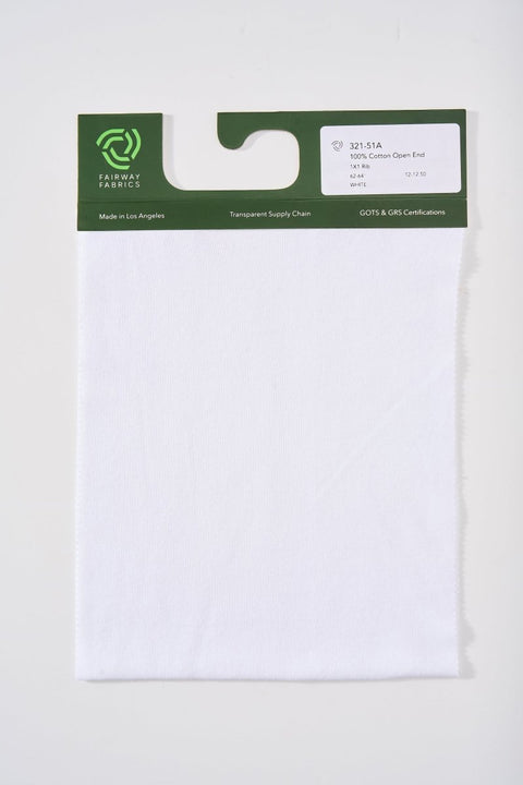 1 x 1 Rib - 100% OE Cotton - Fairway Fabrics