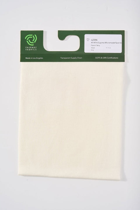 2 - End French Terry - 47/47/6 Supima Micromodal Spandex (Creora) - Fairway Fabrics