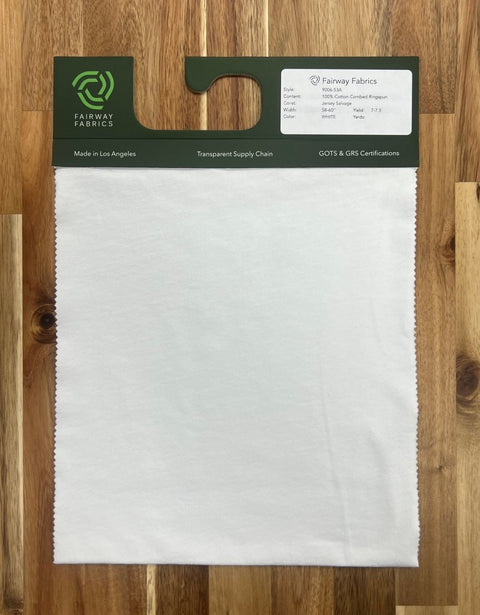 Jersey - 100% BCI Open - End Cotton (190 GSM) - Fairway Fabrics