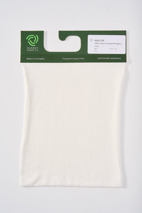 Jersey - 100% Combed Ringspin Cotton - Fairway Fabrics